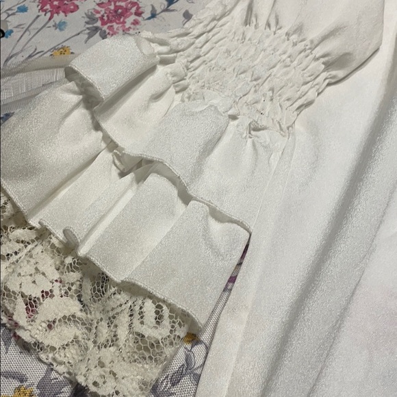 Joyce brand white top, Size Small.  NWT - Picture 3 of 6